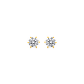 22K Gold Timeless Radiance Stud Earrings